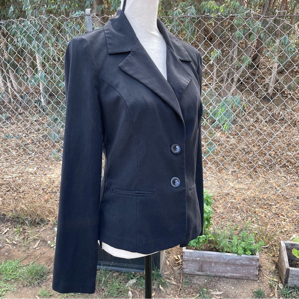 Bcxblack 2 Button Lined Structured Blazer Sz. L - image 2